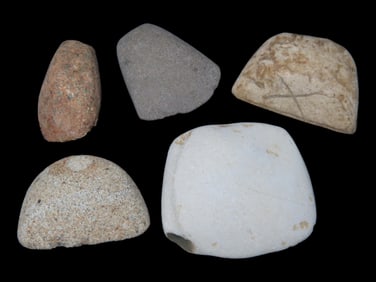 5 Miniature Thumb Celts/Stones, Northern Africa