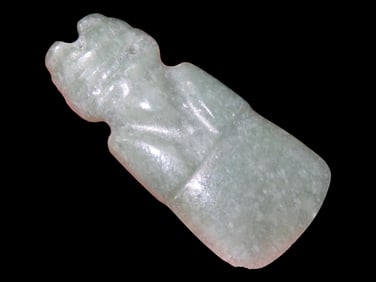 1 3/4" Jade Axe God Pendant, From Columbia