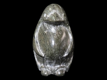 3 1/2" Nephrite Hand Carved Penguin, South Pacific