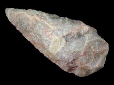 2 7/8" Colorful Quartzite Blade, EX Steve McCabe, Sullivan Co., Missouri