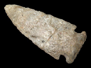 2 3/4" Godar Pt., *broken & glued* Found by Steve McCabe Sullivan Co., Missouri