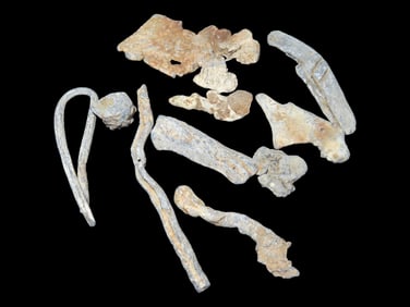 Scrap Metal Fragments, Civil War, Boyd Cole, Wayne Co., Tennessee