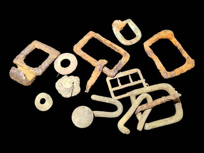 Lot of Civil War Buckles, Civil War, Boyd Cole, Wayne Co., Tennessee: Lot of Civil War Buckles, Civil War, Boyd Cole, Wayne Co., Tennessee