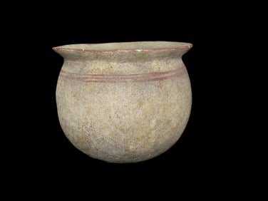 6 3/4" X 7" Ban Chiang Painted Pot