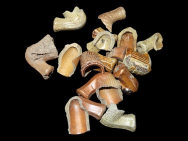 Broken Historic Pipes Clay from the Ohio Pipe Factory
