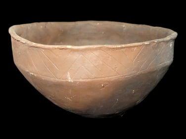 4 1/4" X 8 3/8" Caddo Pottery Bowl, Arkansas
