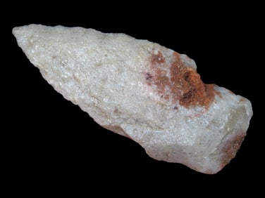 2 3/16" Colorful Quartzite Square Stem Pt., Steve McCabe Collection, Sullivan Co., Missouri