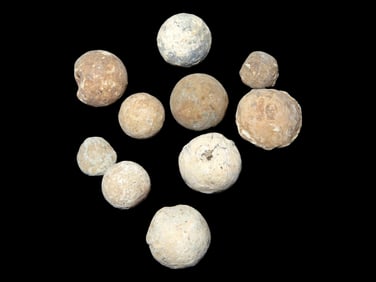 Lot of 10 Musket Balls, Found by Boyd Cole, Wayne Co., Tennessee