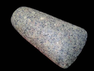 4 1/8" Speckled Granite Flared Bit Celt, Illinois