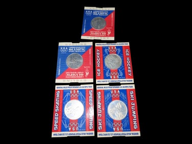 Set of 5 11996 Olympic Coins Commemorative Medallion