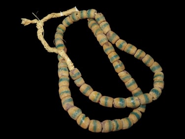 12" Strand of Sand Cast Beads