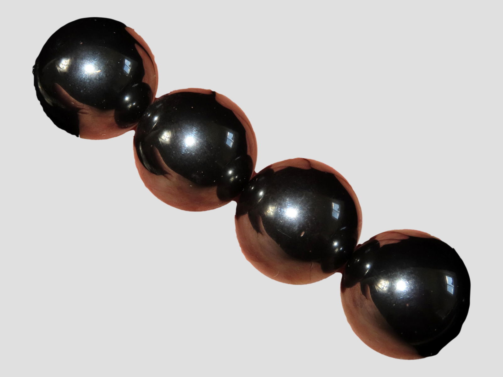 Lot of Magnetic Hematite Stress Relief Ball 4 count (1 of 2)