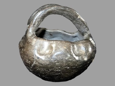 3 1/2" X 3 1/2" Black Southwest Pot