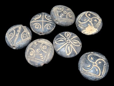 Collection of Pottery Neolithic Beads, Northern Africa
