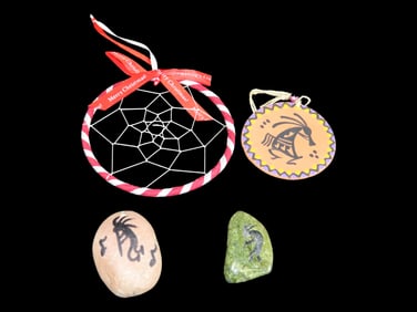 Lot of Native American Items, Dream Catcher