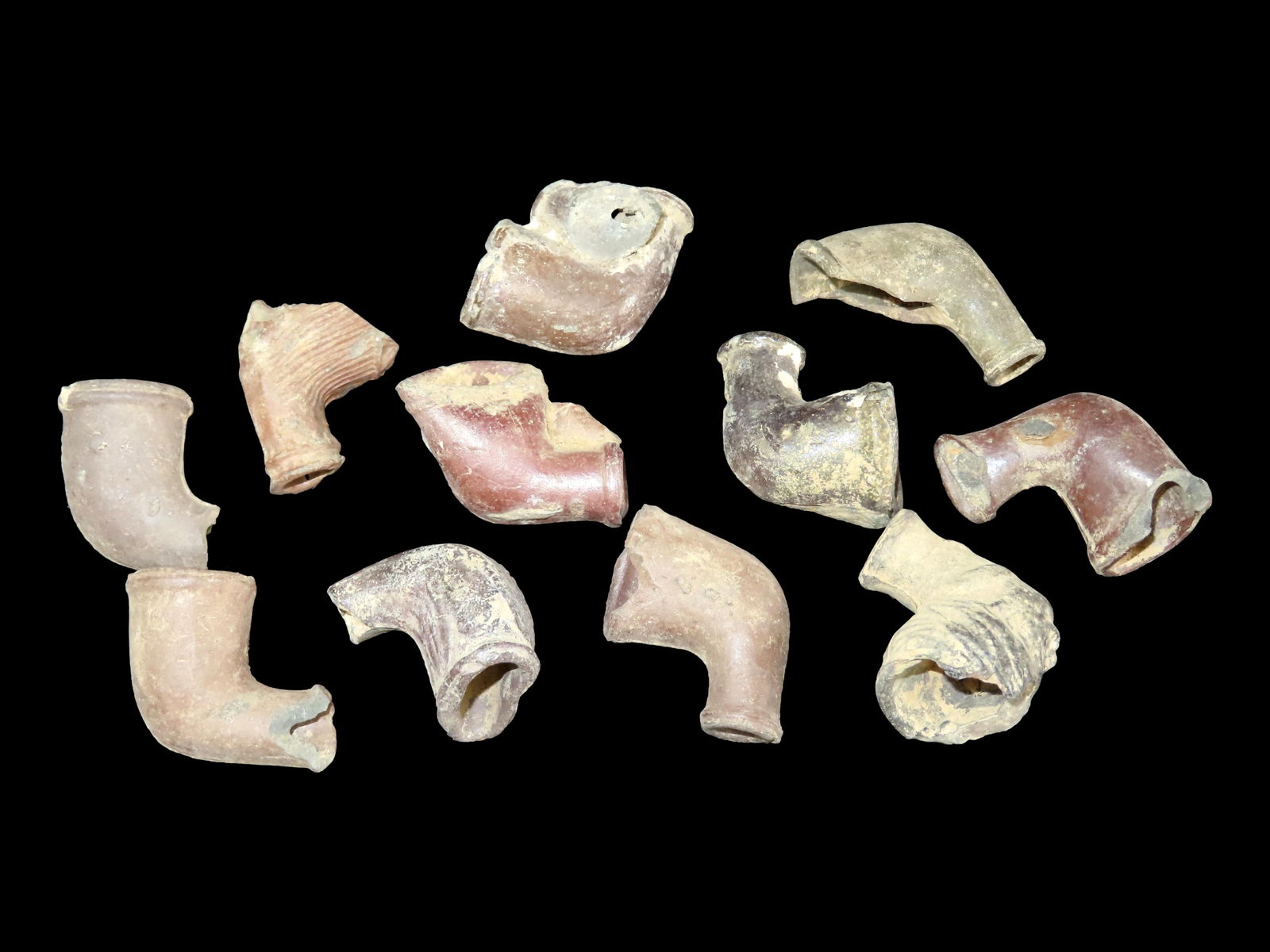 Collection of Clay Pipes from Ohio: Collection of Clay Pipes from Ohio