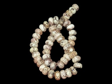 15 Strand of Round White Buffalo Beads