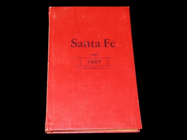 1927 Santa Fe Train Railroad Hardback Notebook