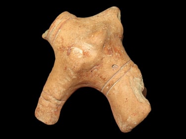 3 Pre-Columbian Pottery Figurine Human