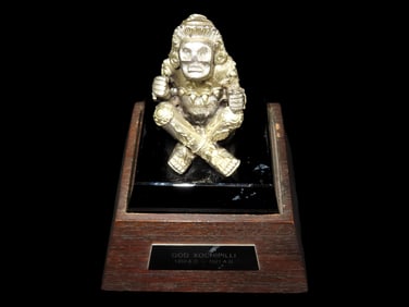 Lunt Galleries Mexico Sterling Silver Museum to Scale Replica in Silver Electroplate