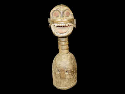 Bamu Wood Mask, Africa, Tribal, Monkey Effigy Face. Approx 28" Tall.: Bamu Wood Mask, Africa, Tribal, Monkey Effigy Face. Approx 28" Tall.