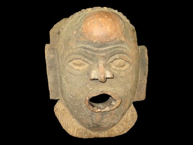 15" Tall African Makonda Tribal Mask, Mid 20th Century