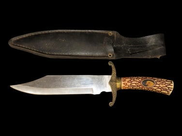 11" Knife, Marked Stainless China with Sheath