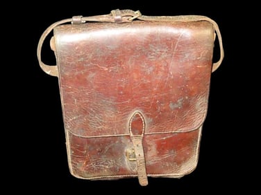 US Military Leather Bag Officer Pouch