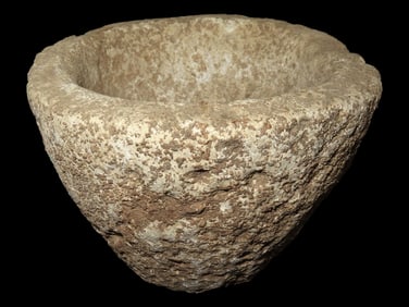 5 1/2" Limestone Bowl, California, Chamush