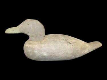 Working Black duck Decoy, 14" Long, Wood Duck Decoy