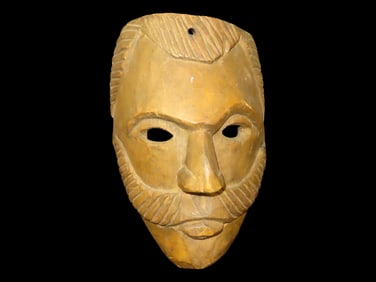 Nepal Shaman Mask, Wood, 11" Tall
