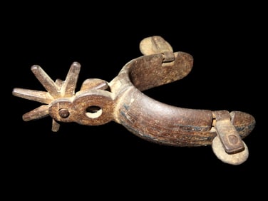 Antique Spur Cowboy Colonial With Inlay