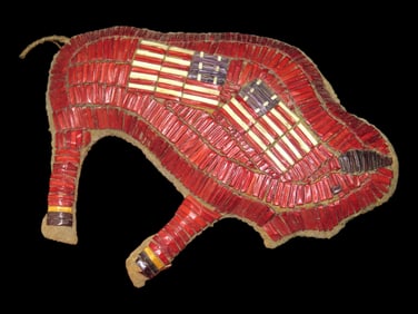 Native American Buffalo Fetish Quilled