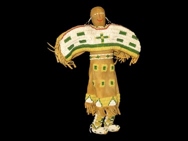 Native American Beaded Doll