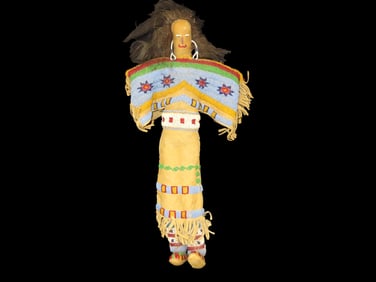 Native American Beaded Doll
