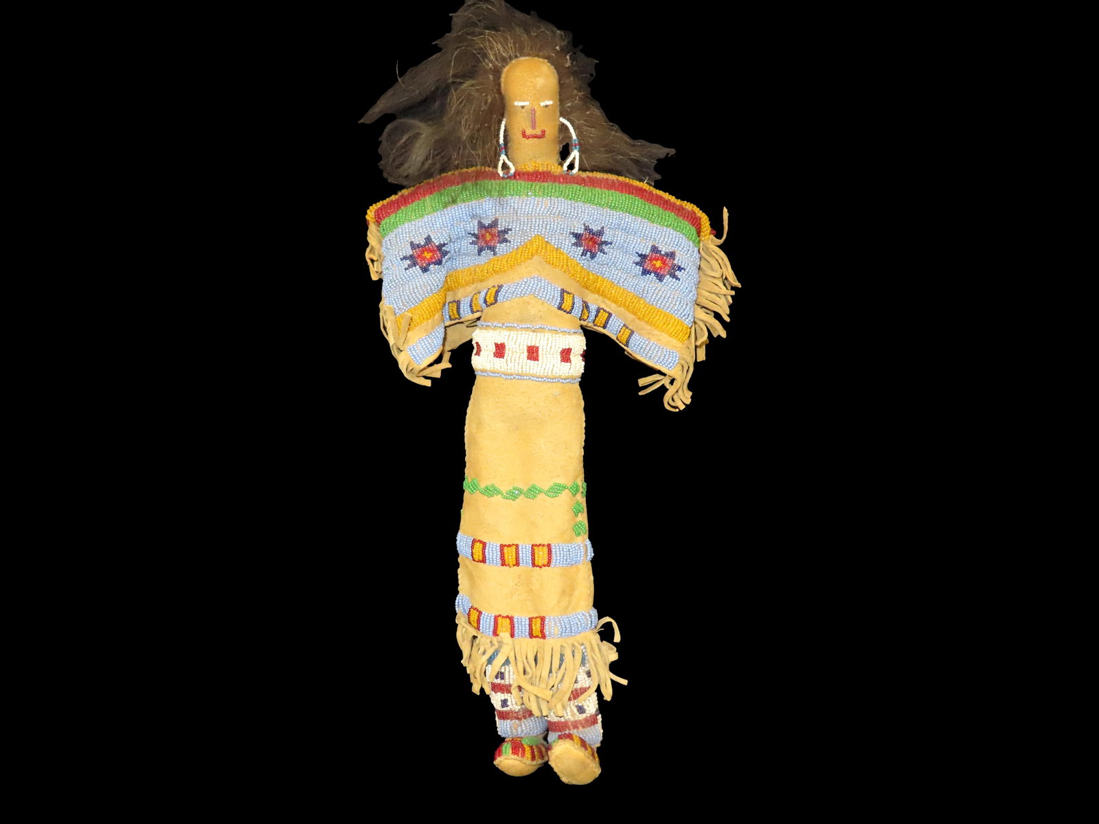 16" Native American Beaded Doll (1 of 19)