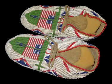 Native American Beaded Moccasins