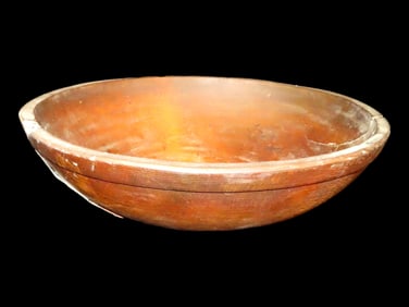 17" Colonial Wooden Dough Bowl