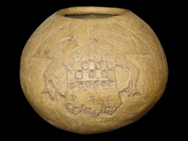 3 7/8" Rain God Pot Sioux or Apache, Corn Pot