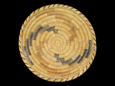 Native American Indian Papago Basket From The Tohono O"odham Tribe