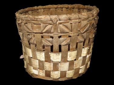 Birch Bark Native American Basket