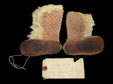 Pair of small child Native American Boots