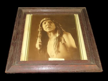 14 1/2" x 14 1/2" Framed Photo of Me-Che-Cannah-Qua (Little Turtle)