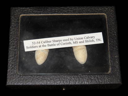 4 1/4" x 4 1/4" 52-54 Caliber Sharps Used by Union Cavalry Soldiers at the Battle of Corinth, MS and: 4 1/4" x 4 1/4" 52-54 Caliber Sharps Used by Union Cavalry Soldiers at the Battle of Corinth, MS and Shiloh, TN