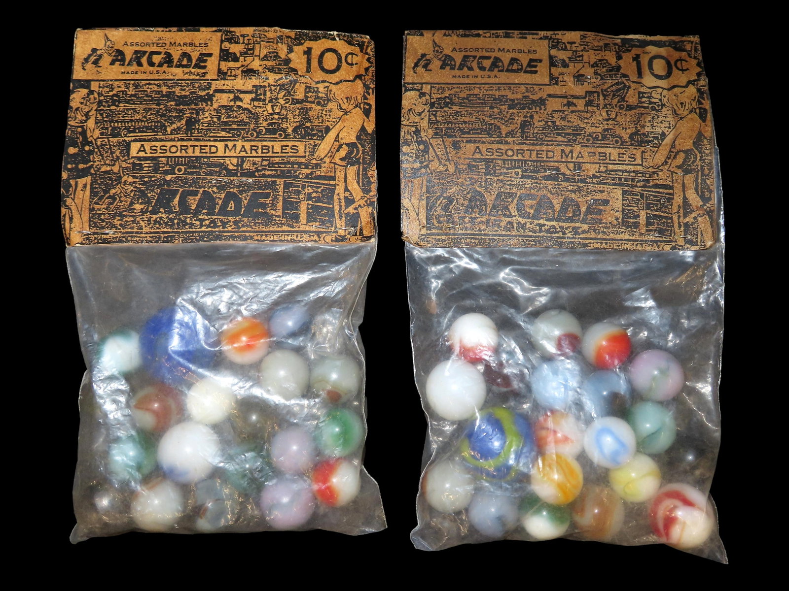Lot of Misc Advertisement Marbles, Arcade Assorted Marbles (1 of 6)