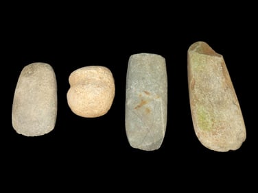 Group of Miscellaneous Hardstone Implements-i.e. Axes, Celts, Pestles, Gameballs, Mauls,
