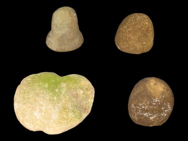 Group of Miscellaneous Hardstone Implements-i.e. Axes, Celts, Pestles, Gameballs, Mauls,