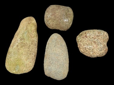 Group of Miscellaneous Hardstone Implements-i.e. Axes, Celts, Pestles, Gameballs, Mauls,