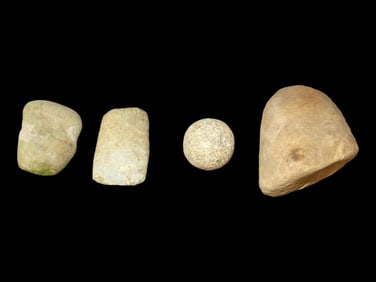 Group of Miscellaneous Hardstone Implements-i.e. Axes, Celts, Pestles, Gameballs, Mauls,
