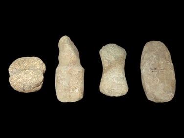 Group of Miscellaneous Hardstone Implements-i.e. Axes, Celts, Pestles, Gameballs, Mauls,